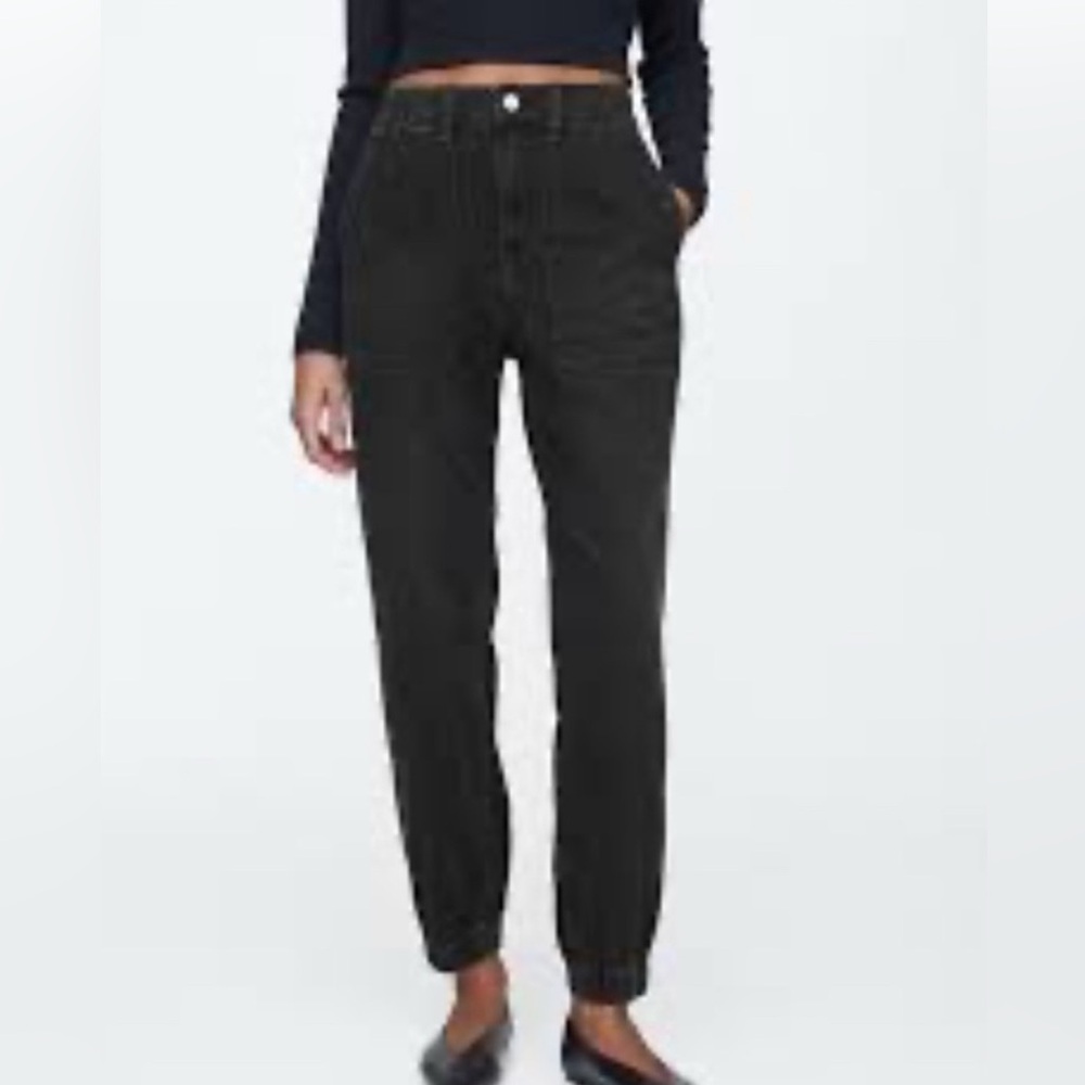 High Rise Jean Joggers